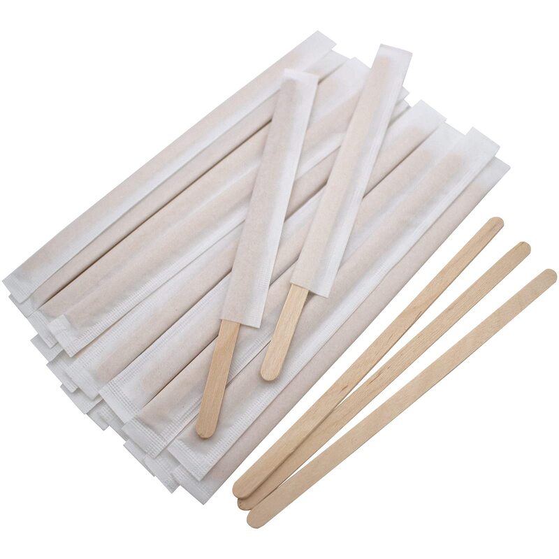 Coffee Stirrer wooden 6inch-individual wrap Coffee Stirrer wooden 6inch-individual wrap